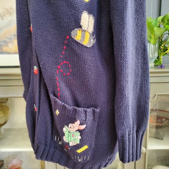 Vtg Disney Catalog Winnie the Pooh Cardigan Sweater – Teachercore - Picture 4 of 8